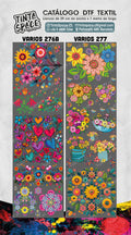 Catálogo DTF Textil VARIOS 276B y VARIOS 277 con marca de agua semitransparente TuDTF.cl.