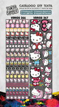 Catálogo DTF Textil VARIOS 366 y VARIOS 367 con marca de agua semitransparente TuDTF.cl.