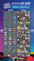 Catálogo DTF UV UV 75 y UV 76 con marca de agua suave Tinta Space